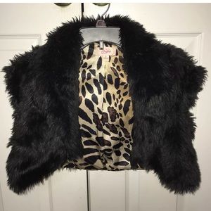 Faux fur Candies cropped vest